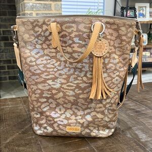 Consuela Iris Sling Bag - Pink Leopard